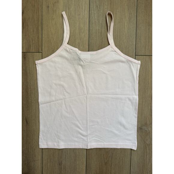 Vintage Y2K Disney Store Baby Pink Mickey Rhinestone Tank Top NWT Straps - Picture 5 of 11